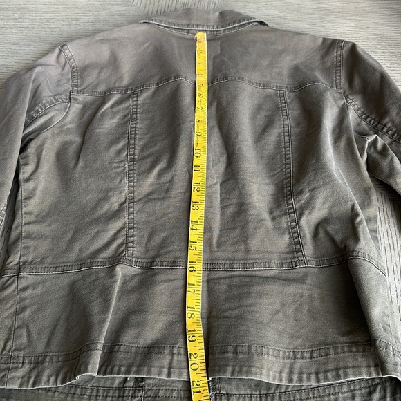 Ann Taylor LOFT - Army-Green Cotton-Blend Jacket - SZ 6 - Picture 9 of 10